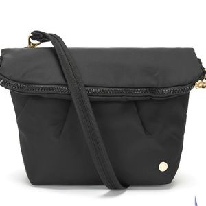 NEW PACSAFE city safe CX Anti-theft Expandable Crossbody Purse Black Bag RFID
